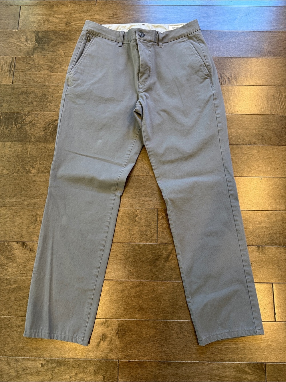 Men's Casual Gray Chino Pants